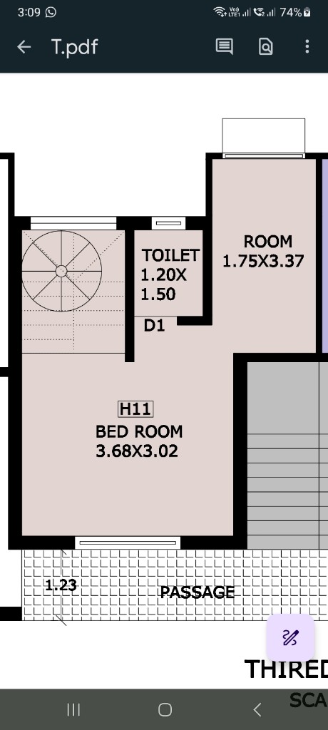 H11 third floor — bedroom