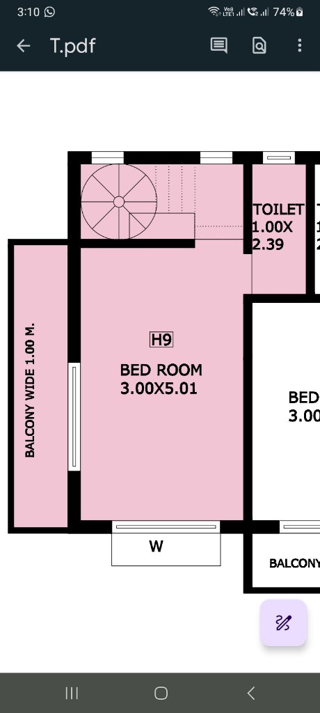 H9 third floor — bedroom
